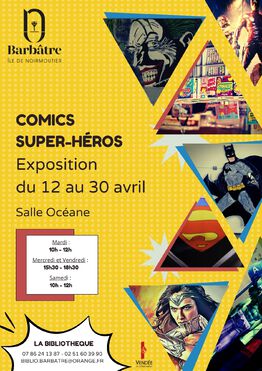 Affiche exposition Comics Super héros